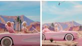 Behind-the-scenes photos show how the 'Barbie' travel montages came together without the use of CGI