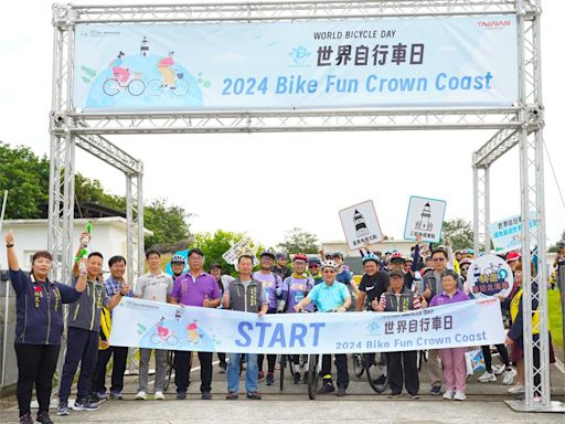多國友人共同參與響應世界自行車日 台裔美籍藝人班傑領騎北海岸