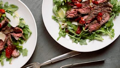 Skirt steak brings rich, beefy flavor to this economical tagliata-inspired salad