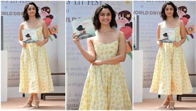 Loved Alia Bhatt's stunning look in butter yellow floral printed vintage dress for her book launch? Here's what it costs