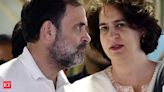 Congress leader Rahul Gandhi, Priyanka visit landslide-hit spot in Wayanad - The Economic Times