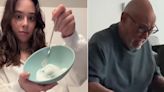 Un experimento viral conquistó TikTok: el papá de una joven come todo lo que ve y ella lo puso a prueba
