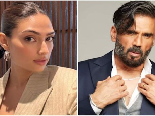 Athiya Shetty steals and wears dad Suniel Shetty's suit after altering 'hell out of it'; see PICS