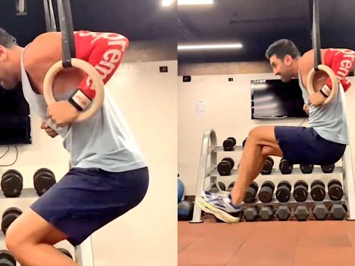Ranbir Kapoor’s trainer shares video of actor’s first attempt at muscle up, Alia Bhatt reacts