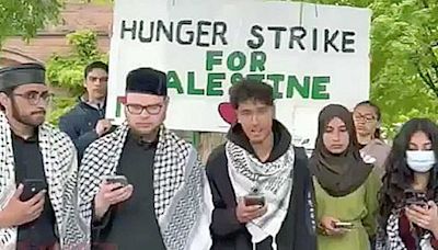 Estudiantes pro-Palestina, en Princeton, emplazan a huelga de hambre