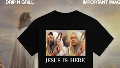 “Camisetas pendejas” reta a las críticas y lanza a la venta playera de AMLO comparándolo con Jesús