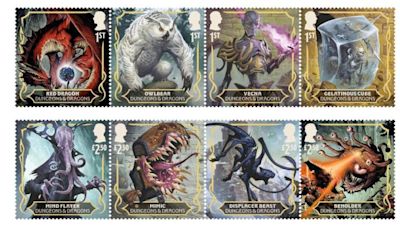 Royal Mail unveils new stamps celebrating 50th anniversary of Dungeons & Dragons