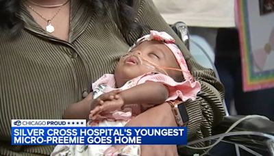 Micro-preemie beats the odds, goes home nearly 6 months after miracle birth at Silver Cross Hospital