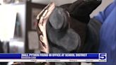 Ball python found in Mission CISD office