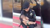 Policía de la CDMX amamantó a un bebé de Acapulco que no había comido en dos días