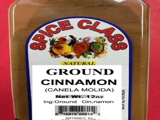 More ground cinnamon recalled due to elevated levels of lead, FDA says