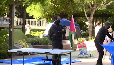 Pro-Palestine demonstrators set up encampment on Sac State campus