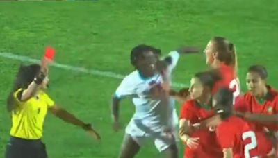 La brutal trompada de una futbolista a su rival en un partido amistoso antes de la Copa de Africa femenina