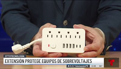 Extensión que protege equipos de sobrevoltajes