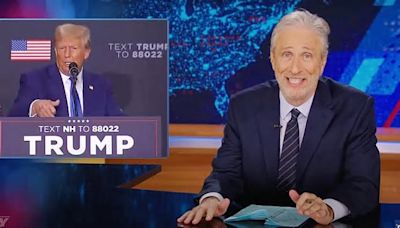 Jon Stewart Went All Out Roasting Trump For Dozing In Court And Comparing Himself To Jesus Christ And Nelson Mandela