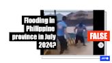 Old footage of flooding in northern Philippines falsely shared as impact of Typhoon Gaemi