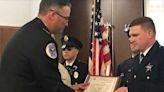 Rookie Palatine police officer honored for saving man from drowning