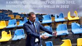 Ukraine displays destroyed stadium stand in Munich in reminder of war ahead of Euro 2024 opener