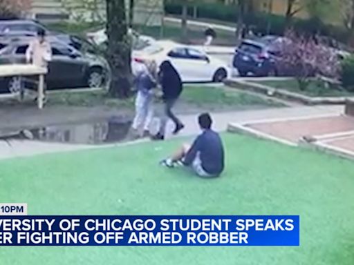 University of Chicago student grabs gun from armed robber; 2 other students robbed nearby | VIDEO