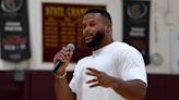 Los Angeles Rams superstar Aaron Donald talks to next generation at Simi Valley High