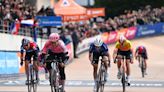 CW Live: Paris-Roubaix Femmes updates, EF Education's Alison Jackson emerges from an 18-rider breakaway to win Paris-Roubaix in a 6-rider sprint, the group of favourites led in 12 secs later by Lotte Kopecky.