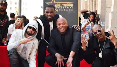 El rapero Dr. Dre es honrado con estrella en Paseo de la Fama