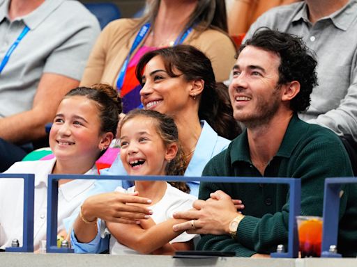 Kevin Jonas and Wife Danielle Bring Daughters Alena and Valentina to US Open