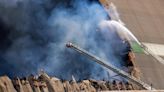 Cavernous WWII-era hangar burns in Tustin, destroying a relic of Orange County's military past