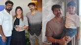 PICS: Thalapathy Vijay meets former Minsara Kanna co-star Rambha and her family in Canada; shares sweet moment with her son