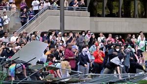 Student protesters at MIT move from encampments to the streets after orders to back down