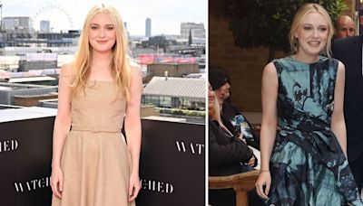 Dakota Fanning Continues Her Floral Streak in Two Totally Different Looks