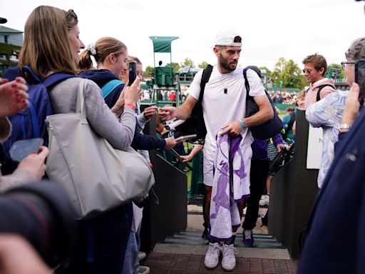 Jacob Fearnley ‘super excited’ for Wimbledon clash with Novak Djokovic