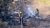 Firefighters make progress in brush fire near border