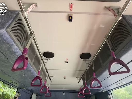 怎按？基隆新採購二手公車 車頂裝下車鈴