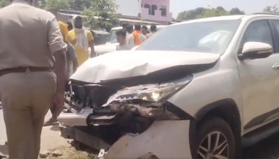 Two killed as SUV belonging to convoy of BJP candidate and son of Brij Bhushan Singh hits bike