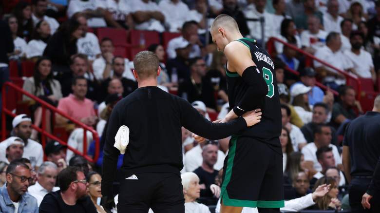 For Kristaps Porzingis, the Smiles Cover Up the Hurt as Celtics Advance