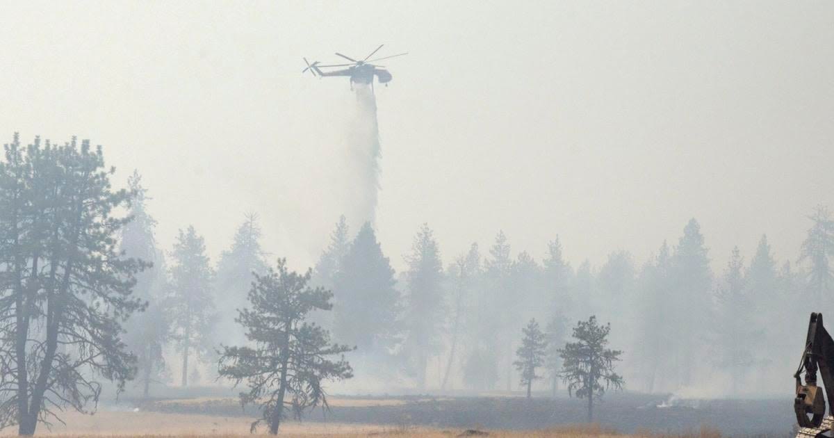 Fire burning north of Wallowa grows to 40 acres