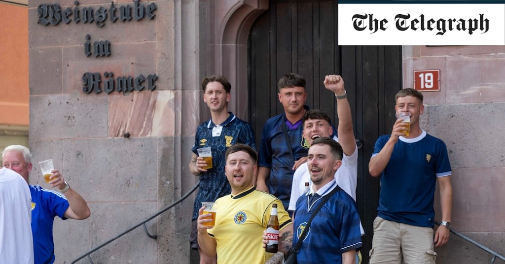 Scotland fans reignite oldest rivalry in football as they mingle with England supporters