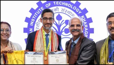 Sundar Pichai gets honorary doctorate from IIT-Kharagpur: 'My parents always hoped...'