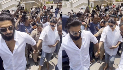 Deepika Padukone Steps Out With Ranveer Singh To Vote, Shields Her Baby Bump; Watch Here