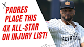 The San Diego Padres place THIS 4-time All-Star on the injured list after a FRACTURED left shoulder!