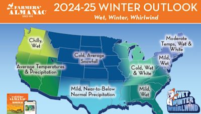 Farmers' Almanac Releases Winter '24/'25 Forecast