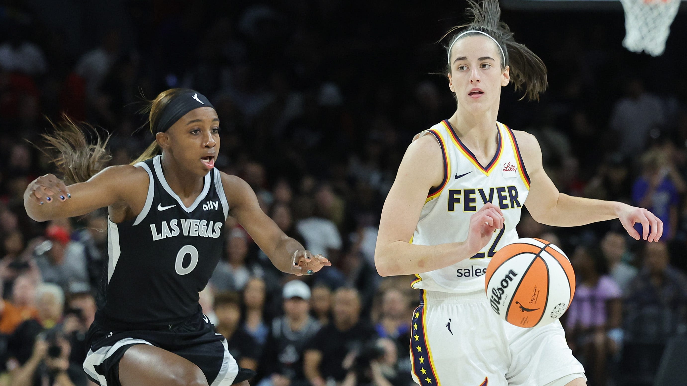 Indiana vs. Las Vegas highlights: A’ja Wilson steals show against Caitlin Clark