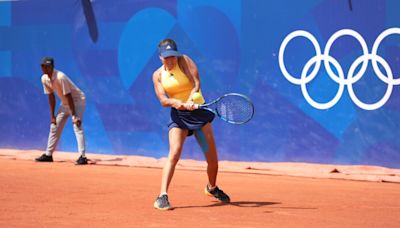 María Camila Osorio, emocionada por cruzarse con Nadal cuando hablaba en zona mixta