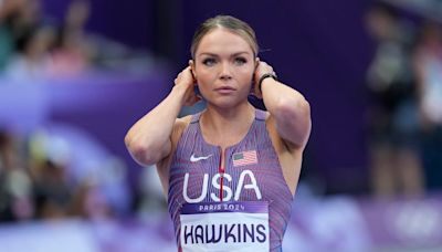 Former Utah State athlete breaks down in tears while struggling at the Olympics