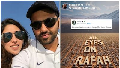 'You Won at LIFE': PAK Fans ROAST Rohit Over Ritika's Post in Support of Palestine!