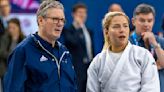 Keir Starmer wears a Team GB Adidas jacket to meet British athletes