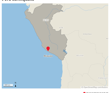 No tsunami threat after magnitude 7.2 earthquake strikes Peru coast