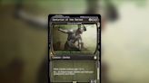 Magic: The Gathering Universes Beyond Fallout preview card - Overrun the wasteland with the power of Centurion of the Marked