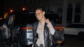 Bella Hadid Embraces hot Librarian-Core in Unbuttoned Button-Down and Glasses